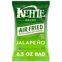 Kettle Brand Potato Chips, Air Fried Jalapeño Kettle Chips, 6.5 Oz Bag