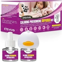 Cat Pheromones Calming Diffuser Cat Anxiety Relief Pheromones for Cats Promotes Well-Being & Comfort Cat Calming Diffuser with 2 Refills 60 Days Long Lasting Serenity