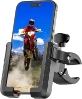 Bike Motorcycle Phone Holder Mount，[Camera Friendly] [Biking & Recording Video] 2024 Universal Bike Handlebar Cell Phone Clamp for Scooter，Record Moments at Any Time