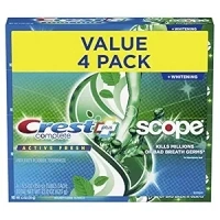 Crest Complete Active Fresh + Whitening Toothpaste, 5.5oz (Pack of 4)