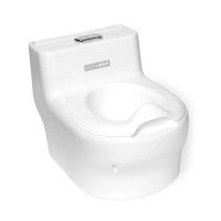 Skip Hop Potty Training Toilet with Easy Clean Coating & Baby Wipes Holder, White