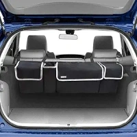 Backseat Trunk Organizer for SUV & Car - Hanging Organizer Foldable Cargo Storage Bag with 4 Pockets Adjustable Strap Durable Cover and Fit for Most Vehicles