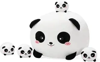 Cute Panda Stuffed Animals 16 Inches with Four Panda Babies in Mommy‘s Belly, Super Soft Panda Plush Toy Pillow for Kids Birthday