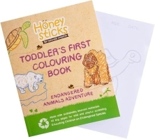 Honeysticks My First Coloring Book for Toddlers 1-3, Large Cute and Simple Images, 40 Pages, Fun and Educational Preschool Coloring Book for Kids Ages 2-4