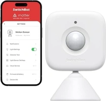 SwitchBot Smart Motion Door Sensor - Wireless Home Security System, PIR Motion Detector Alert, Add SwitchBot Hub to Make it Compatible with Alexa