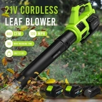 Steelite 21V Cordless Leaf Blower,120 MPH 400 CFM,Electric Lightweight Blower with 2 x 4.0Ah Battery Packs and Charger,for Lawn Care, Patio Cleaning, Blowing Leaves and Dust