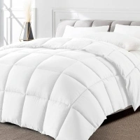 Minoroty Twin Comforter Duvet Insert - All Season Down Alternative Quilted Bed Comforters Twin Size with Corner Tabs - Machine Washable - White