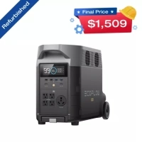 EcoFlow DELTA Pro 3600Wh Power Station Generator Certified Refurbished, LFP