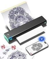 Phomemo M08F Wireless Tattoo Transfer Stencil Printer, Thermal Tattoo Machine with 10pcs Free Transfer Paper, Tattoo Printer Kit for Tattoo Artists & Beginners, Compatible with Smartphone & Pc