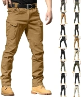 Cargo Pants for Men Relaxed Fit Waterproof Stretch Work Pants Multi Pockets Ripstop Flex Camo Hunting Tactical Pants