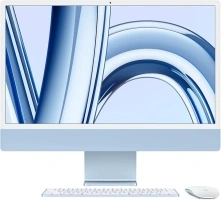 Apple 2023 iMac All-in-One Desktop Computer with M3 chip: 8-core CPU, 8-core GPU, 24-inch Retina Display, 8GB Unified Memory, 256GB SSD Storage, Matching Accessories. Works with iPhone/iPad; Blue