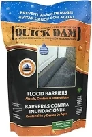 Quick Dam QD65-1 Water-Activated Flood Barrier-5 Feet-1/Pack, 5-ft, Black