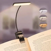 Gritin 19 LED Rechargeable Book Light for Reading in Bed with Memory Function- Eye Caring 3 Color Temperatures,Stepless Dimming Brightness,80 Hrs Runtime Lightweight Clip On Light for Book Lovers