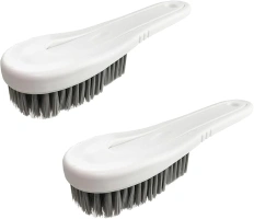 TENTA KITCHEN 2pc Cleaning Brush Scrub Brushes Removable Scrubbing Brush for Cleaning Clothes, Shoes, Wall, Kitchen, Floor, Tiles, Carpet, Bathroom