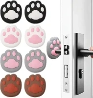 8 Pcs Door Stoppers for Wall, Door Knob Wall Protector Door Silencer Wall Covering Panels Door Bumper Self Adhesive Cute Cat