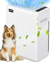 Air Purifiers for Home Large Room up to 1740ft², H13 HEPA Air Filter for Pets Hair Dander Smoke Pollen Dust, Non-Ozone, Portable Air Purifiers for Bedroom Office Living Room, E-300L, White