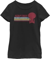 Fifth Sun Star Trek: The Next Rainbow Generation Girls Short Sleeve Tee Shirt