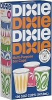 Dixie Multi-Purpose, 5 oz Paper Cups, Box of 100 Cups, Colors/Styles Vary, Multicolor (15964)