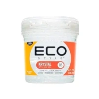 Eco Style Krystal Styling Gel - Adds Body and Shine to all Styles - Moisturizes and Maintains Healthy Hair - Strong, Weightless Hold - Ideal for any Hair Type and Color - Leaves No Residue - 8 oz