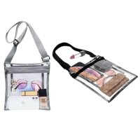 2-Pack: Stadium Approved Clear Crossbody Bags for Men and Women by Two Elephants