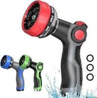 Hose Nozzle 10 Adjustable Patterns Garden Hose Nozzle Premium High Pressure Water Hose Nozzle with Thumb Control Design Hose Sprayer Nozzle for Garden & Lawns Watering, Cleaning, Pets & Car Washing