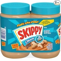 SKIPPY Creamy Peanut Butter, 40 Ounce Twin Pack,2.5 Pound (Pack of 2)