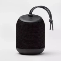 Heyday Portable Waterproof Bluetooth Speaker with Strap, Cylinder Black