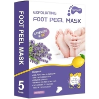 Foot Peel Mask (5 Pairs) Exfoliant for Peeling Off Calluses, Natural Exfoliator for Dry Dead Skin, Callus, Repair Rough Heels Soft Smooth Touch-5 Pack