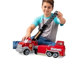 Tonka Steel Classics, Hook N’ Ladder Fire Truck– Made with Steel & Sturdy Plastic, red Friction Powered, Boys and Girls, Toddlers Ages 3+, Big fire Truck, Toddlers, Birthday Gift, Christmas, Holiday