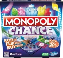 Hasbro Gaming Monopoly Chance Board Game for Adults and Kids | Fast-Paced Family Party Game | Ages 8+ | 2-4 Players | 20 Mins. Average