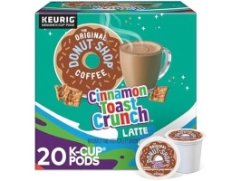 (80 Count) The Original Donut Shop Cinnamon Toast Crunch Latte, Keurig Single Serve K-Cup Pods, (4 Packs of 20)