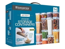 Airtight Food Storage Containers With Lids, 14Pc Set