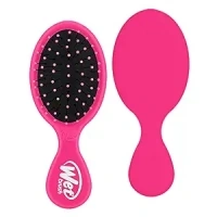 Wet Brush Mini Detangler Hair Brush, Pink - Detangling Travel Hair Brush - Ultra-Soft IntelliFlex Bristles Glide Through Tangles with Ease - Pain-Free - All Hair Types