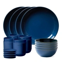 Corelle Stoneware 16-piece Dinnerware Set, Service for 4, Navy