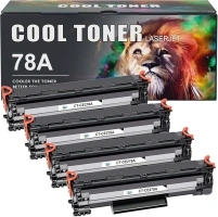 Cool Toner Compatible Toner Cartridge Replacement for HP 78A CE278A Toner Cartridge 1536dnf MFP P1606dn 1606dn MFP M1536dnf Printer Ink (Black, 4PK)