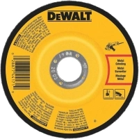 DEWALT DW4544 5-Inch by 1/4-Inch High Performance Fast Metal Grinding Wheel, 5/8-11-Inch Arbor