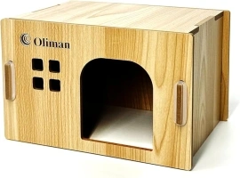 Hamster House Hamster Hideout with Spacious Perch Hidey Detachable Playhouse for Hamster Hideout Castle Tower Toys for Indoor Hamster Guinea Pig Hamster Chinchilla Gerbil ——Curved Doorway