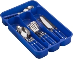 Gibson Home Flatware, 24 Piece Set, Blue