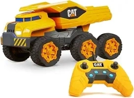 CAT Construction Toys, Massive Mover Dump Truck – Remote Control Truck, RC Truck - Speed up to 12 mph, 6 Wheel Suspension, Heavy Load Climbing Mode – For Ages 8+