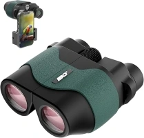 IBQ Binoculars for Adults,12x30 Binoculars with Upgraded Phone Adapter, Compact Binocular for Bird Watching,Small Binoculars for Kids,with Daily Waterproof,Outdoor Sport,Hunting,Theater and Concerts