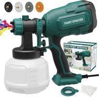 Paint Sprayer, 700W HVLP Spray Gun with 4 Nozzles & 3 Patterns, Paint Gun with Adjustable Spray Width, Paint Sprayers for Home Furniture, Cabinets, DIY Works, Garden Chairs etc.