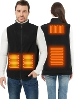 ISOPHO Heated Vest for Men and Women, Mock Neck USB Charging Heating for 8 Hours, Electric Heated Jacket for Outdoor Work