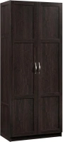 Sauder Storage Cabinet/ Pantry cabinets, 29.61 " x D: 16.02 " x H: 71.50", Cinnamon Cherry finish