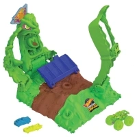 Hot Wheels Monster Trucks Arena Smashers Glow-In-The-Dark Gunkster Playset & 1 Glow-in-The-Dark Toy Truck, 18.49 in