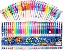 Gel Pens for Adult Coloring Books, 30 Colors Gel Marker Colored Pen with 40% More Ink for Drawing, Bullet Journaling, School Craft Supplies