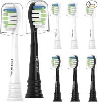 Replacement Toothbrush Heads for Philips Sonicare Replacement Heads, Replacement Brush Heads Compatible with Philips SoniCare Electric Toothbrushes Handle, for Snap-on System,8 Packs