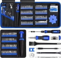 SHOWPIN Precision Electronics Screwdriver Set: 191PCS Computer Repair Tool Kit with Multi Bits 1/4 Inch Nut Driver for Laptop PC RC Car Household IT Tech DIY