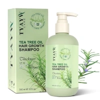 "NCEPROHR Tea Tree Hair Growth Shampoo, Natural Hair Thickening with Mint for Thinning & Hair Loss, Rosemary for Men & Women, Biotin for All Hair Types, 10 Fl Oz"