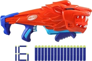 NERF Wild Lionfury, Easy Play Dart Blaster, 16 Nerf Elite Darts, Nerf Blaster Lion Toys for 6 Year Old Boys & Girls & Up, Outdoor Toys