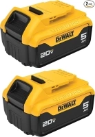 DEWALT 20V MAX 5 Ah Lithium Ion Battery 2-Pack (DCB205-2)